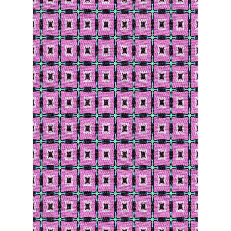 Tapis mauve à métier motorisée, Rectangle 5 pi x 7 pi