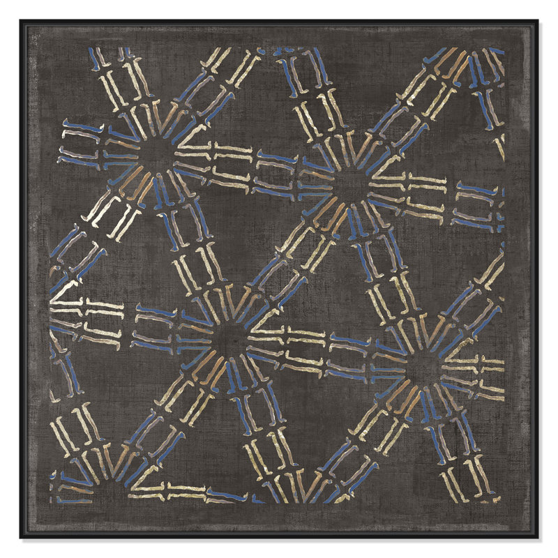 «Golden Folklore IV» par Aimee Wilson, H 41,5 po x l 41,5 po, Noir