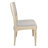 Logan 72" 9-Piece Dining Set With 8 Ash Dining Chairs In Silver Boucle Linen Fabric