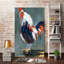 «Rising Rooster», reproduction de peinture acrylique-31477122-31938900