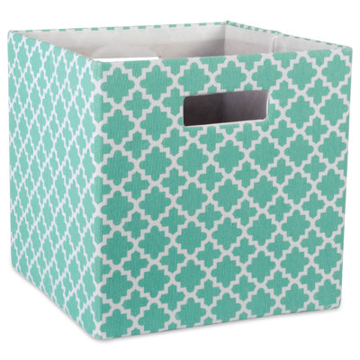 Cube en tissu treillis