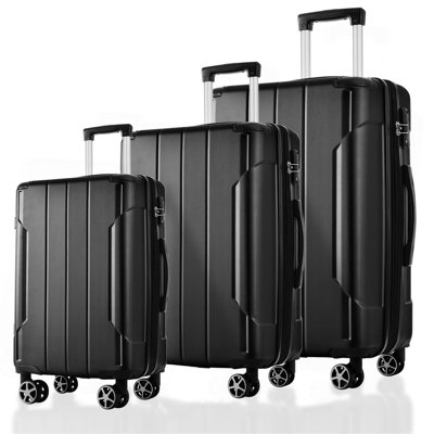 Luggage Sets 3 Piece, Expandable Hard Shell ABS Suitcases With Double Spinner, Travel Luggage Set With TSA Lock (20/24/28Inch)