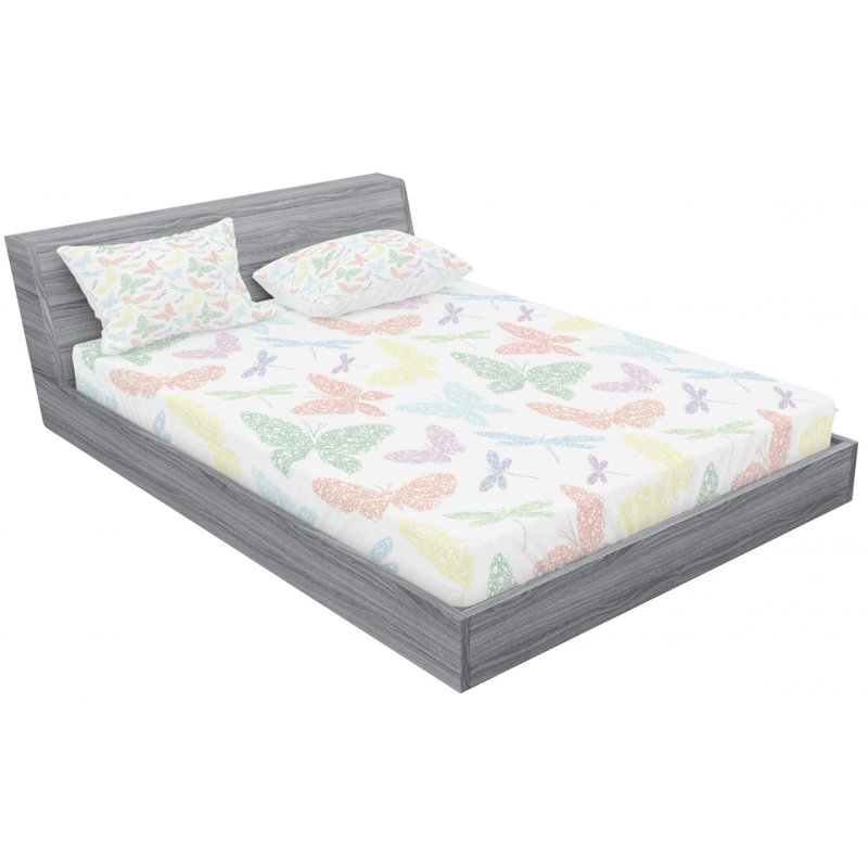 Microfiber Sheet Set, Full Sheet Set with Fitted Sheet