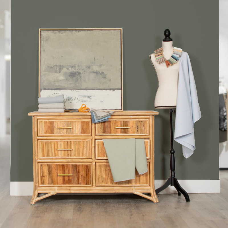 Bermuda 48'' W 6 - Drawer Dresser, Natural