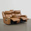 Canapé inclinable électrique en cuir véritable Zachery avec console multifonctionnelle-1631181286-1631181280