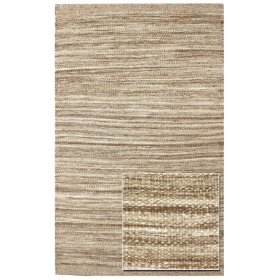 Striae Wool Striped Area Rug in Fawn