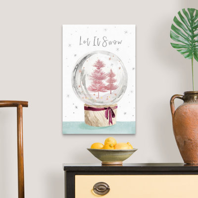 "Let It Snow I", reproduction d’art textuel sur toile