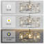Ventilateur de plafond en cristal 20 po avec éclairage et télécommande Heleena-612796345