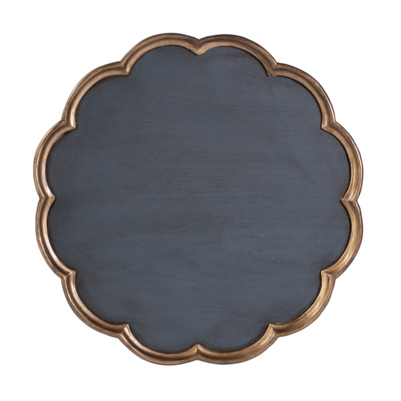 Dansby Pedestal Side Table, Pastel Blue