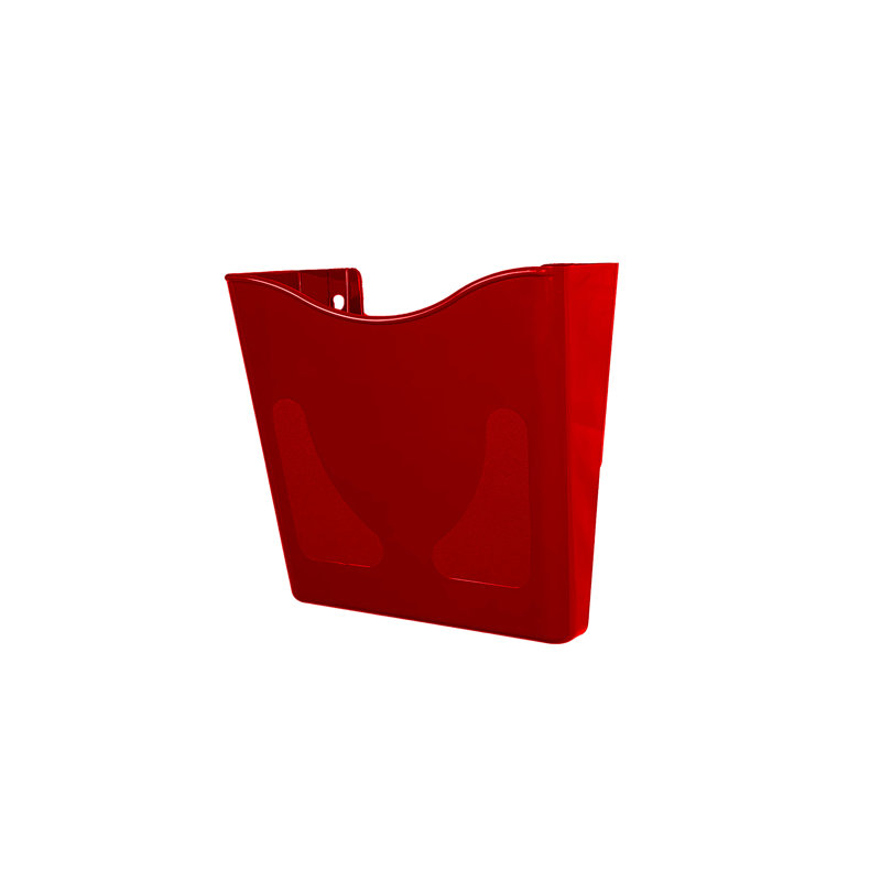 Inbox Zero 26cm H Pamplet Rack, Red