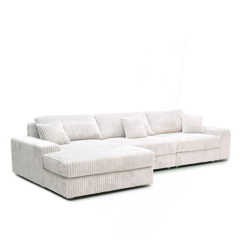 Canapé modulaire en L 4 pi