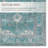 Machine Washable Harman Hold Oriental Machine Woven Polyester Area Rug in Teal/Green-76987063