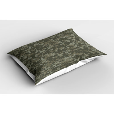 Camo Polyester Camouflage Sham Set