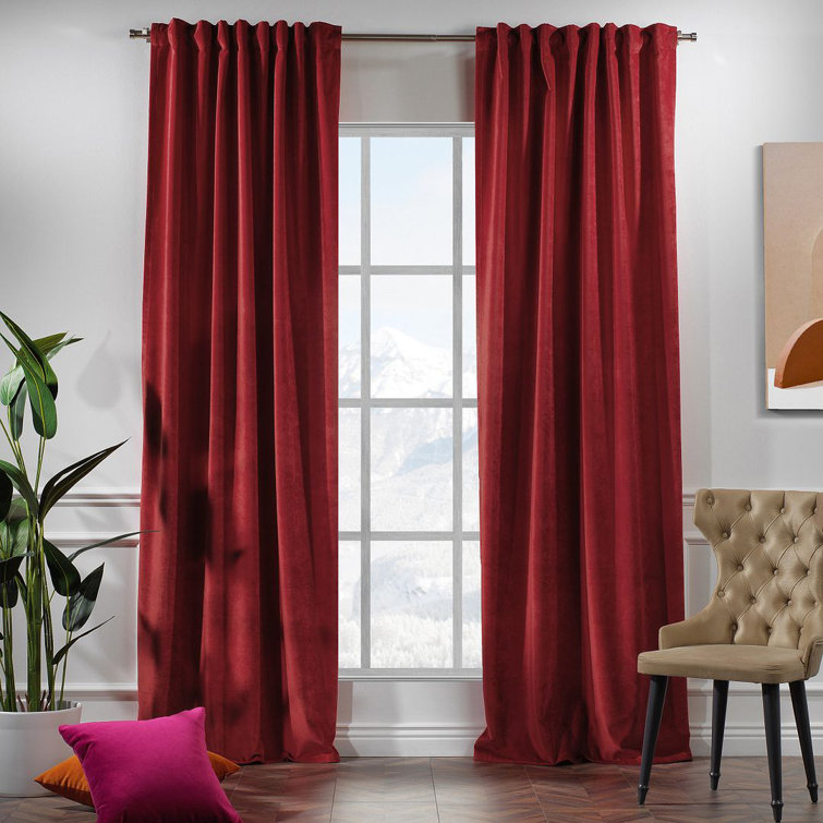 100% Blackout Matte Velvet Extra Wide & Extra Long Custom Made Decorative Single Panel