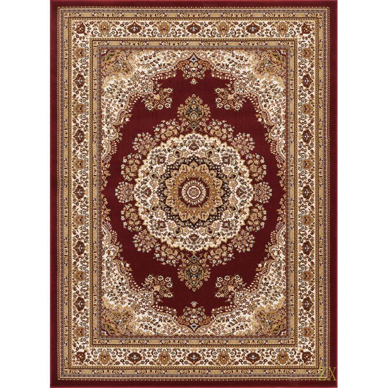 Pavillon de jardin permanent de 5 pi Manchester 3 po X 7 pi 3 po Tapis, Rectangle 5 pi 3 po x 7 pi 3 po, Rouge