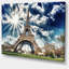 Vue magnifique sur la Tour Eiffel - reproduction de photo sur toile tendue-26121682-33219640