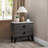 Nightstand In Dark Gray (Rustic Accents)-1297088121