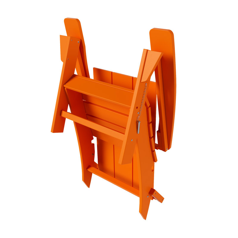 Chaise Adirondack pliante en plastique PEHD Joubert, Orange