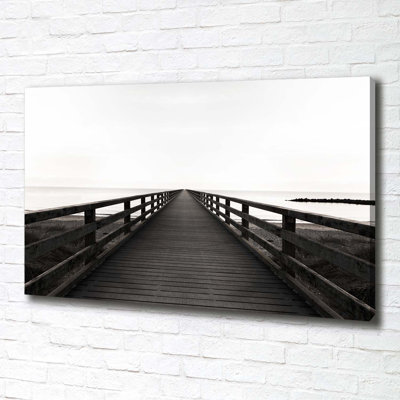 Wooden Pier - Wrapped Canvas Print