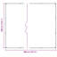  Bâche transparente avec oeillets 9,8 x 13,1 pi PVC