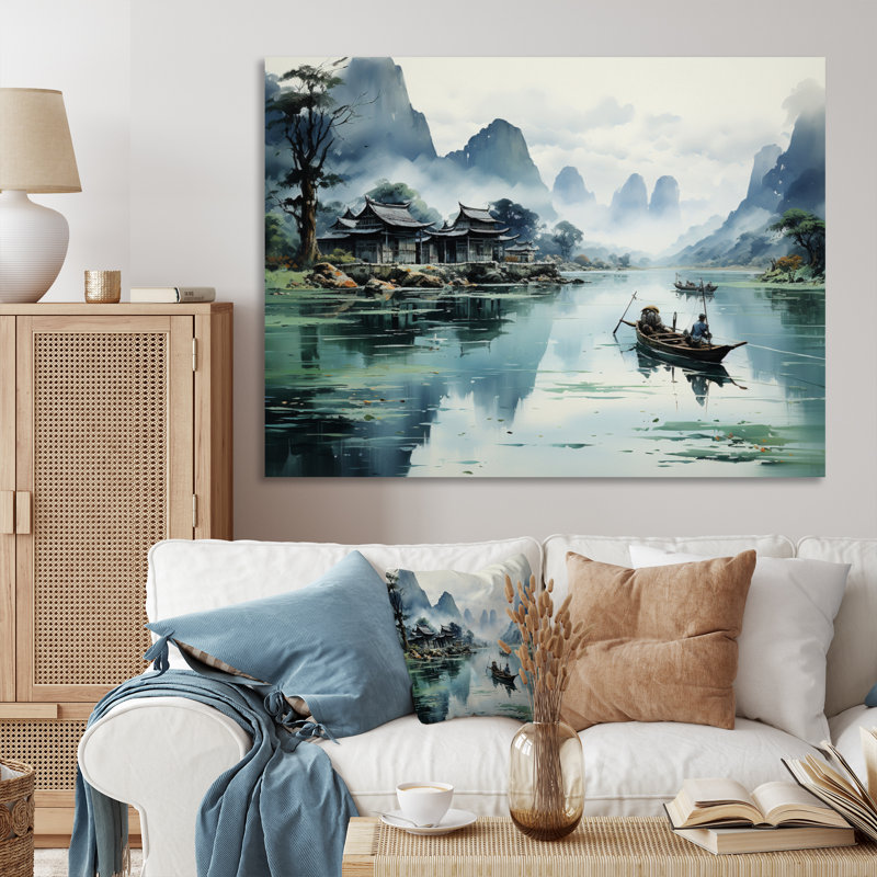 «Vietnam Misty Mountains II», reproduction sur toile, H 12 po x l 20 po x P 1 po, Toile tendue