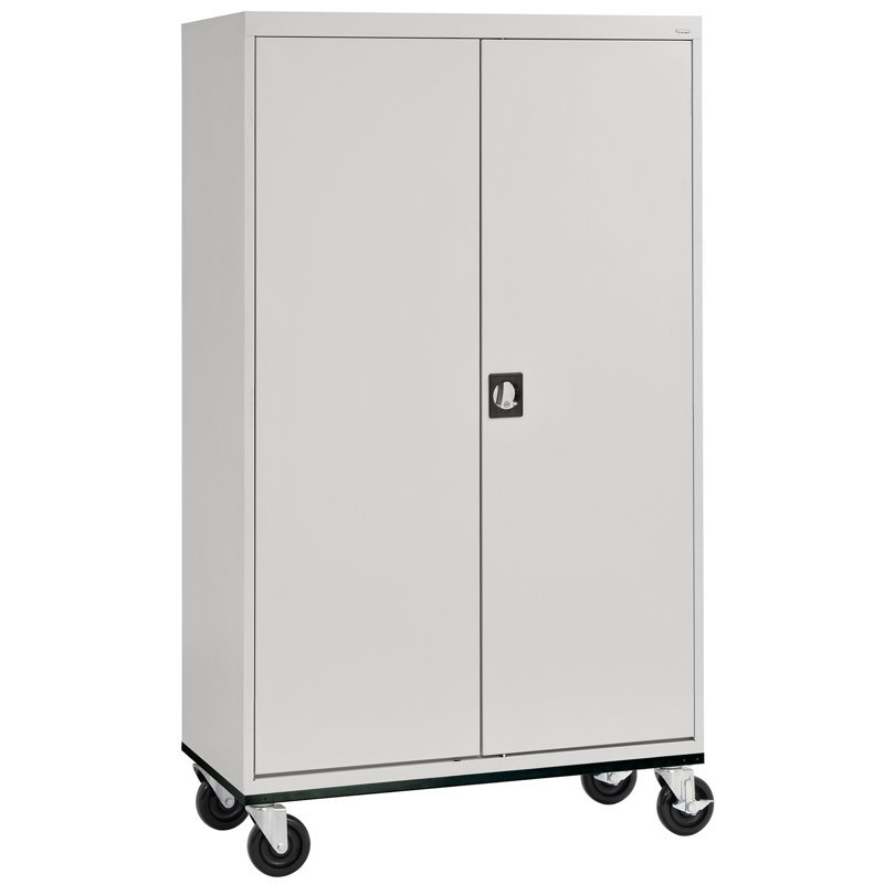 Armoire de rangement à 5 tablettes Transpot, Gris colombe