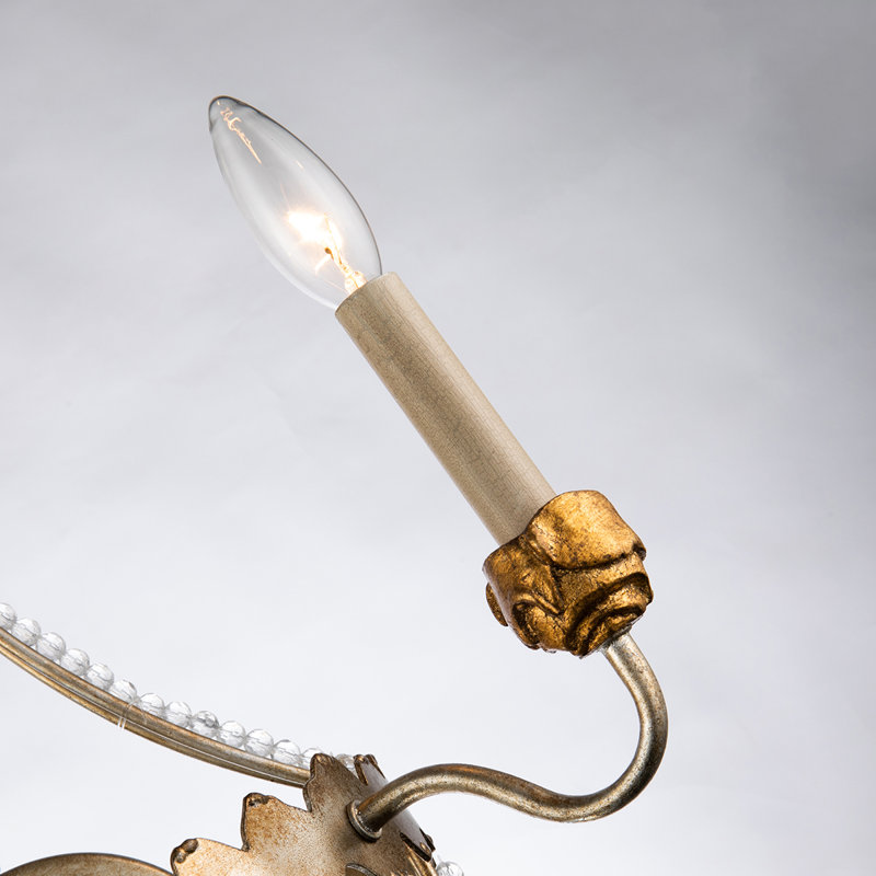 Silver And Gold 2 Light Empire Wall Sconce