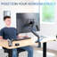 Fixation de bureau pour moniteur pneumatique à bras simple