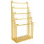 5-Tier Metal Scarf Holder Organizer Floor Standing Scarf Display Stand
