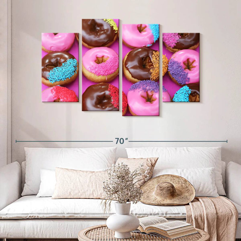 Yarlin Sprinkled Donuts, H 32 po x l 52 po