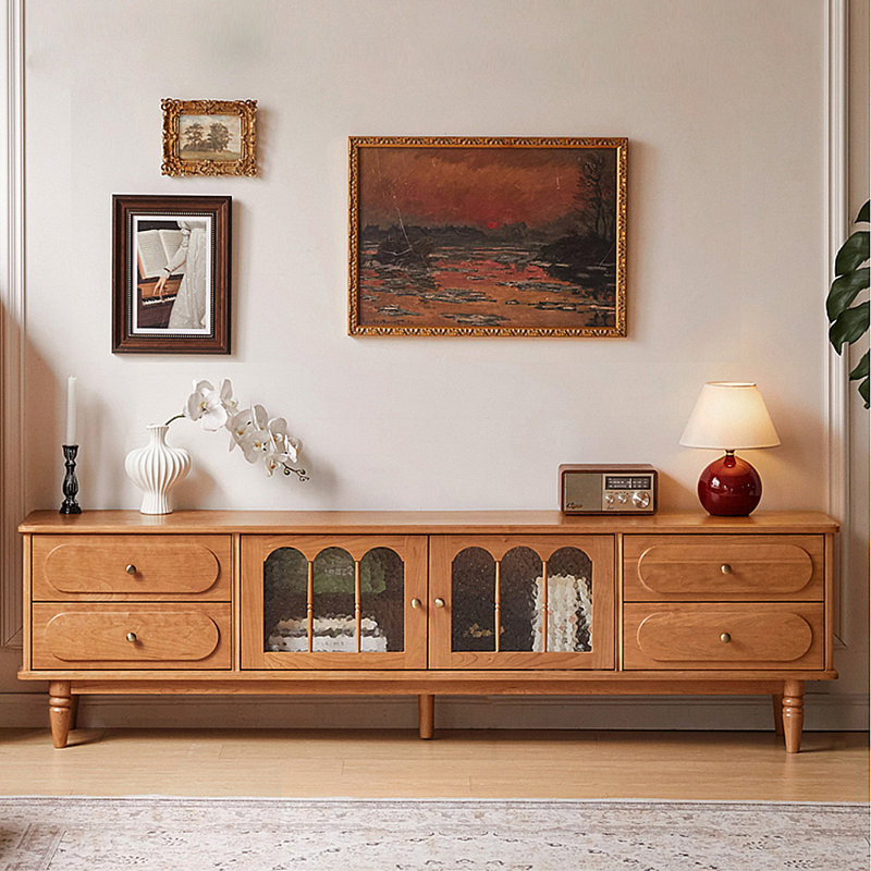 Meuble de rangement moderne et simple pour meuble télé, H 21,46 po x l 94,49 po x P 13,78 po