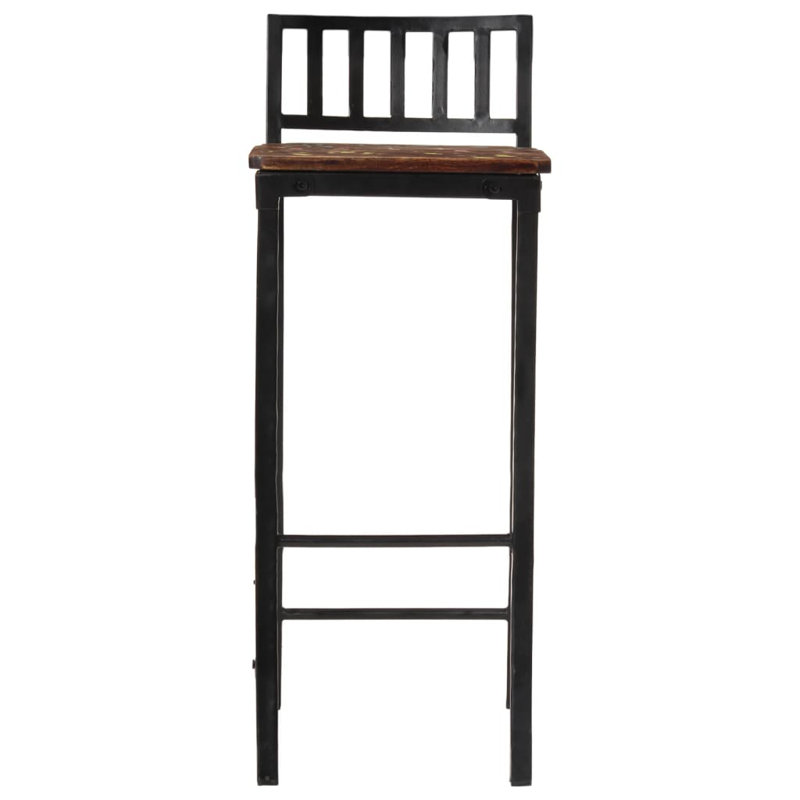 Anouska Counter Stool with Metal Frame, Walnut, 4