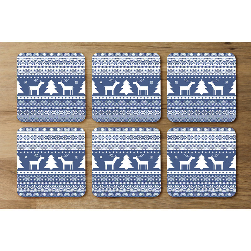 Square 6 Piece Coaster Set