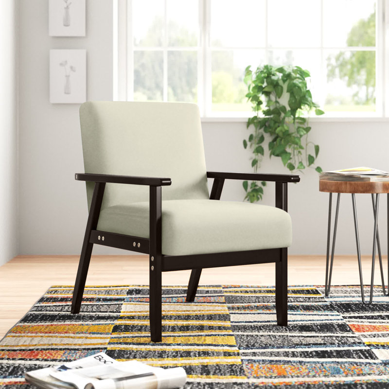 Avanelle Upholstered Armchair, Beige 100% Linen