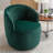 Swivel Accent Armchair Barrel Chair With Powder Coating Metal Ring-1122601865