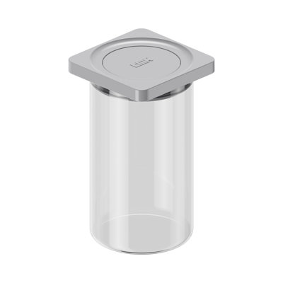 Boîte de conservation alimentaire en verre pressé, format moyen, 1,6 L