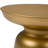 17"W Round Industrial Metal Accent Table with Sculptural Design-1754878930