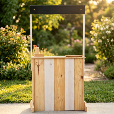 Portable Lemonade Stand For Outdoor Parties And Events | Reclaimed Wood Lemonade Cart With Weather-Resistant Finish | Versatile Decor For Picnics, Bridal Showers, And Special Occasions