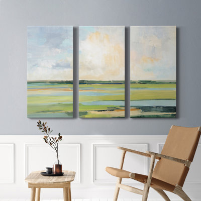 " Pastel Horizon I " 3 - Pieces