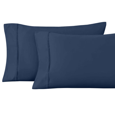 Mellark 1200 Thread Count 100% Egyptian Cotton Solid Sateen Pillowcase Set