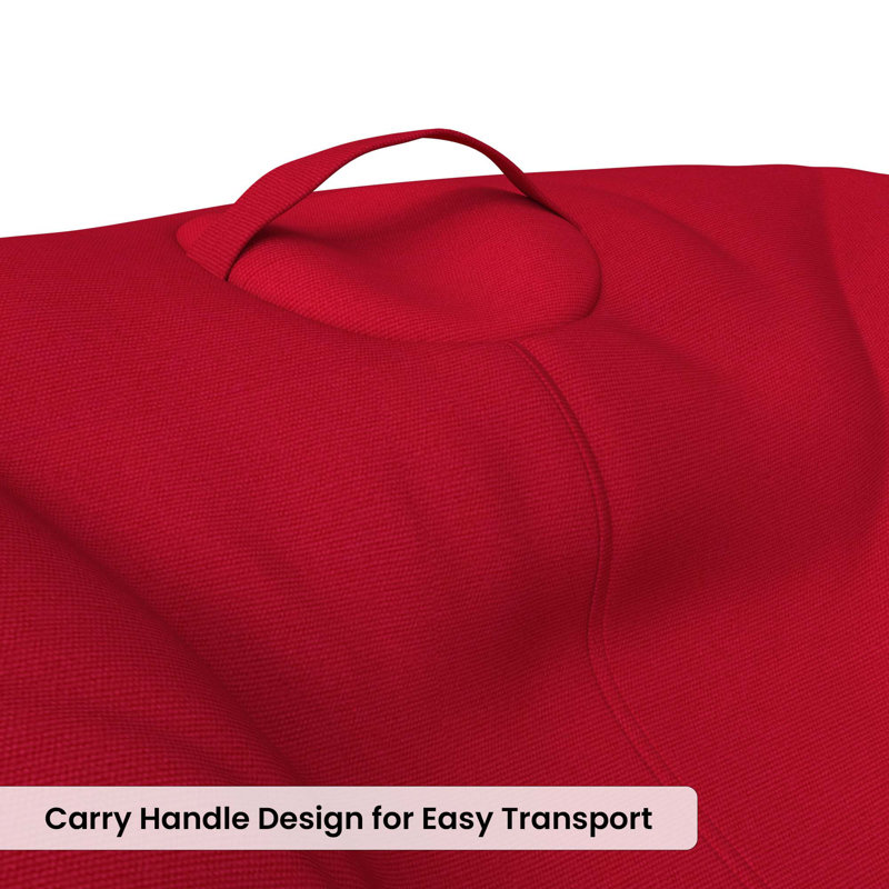 Sunbrella Bean Bag Lounger Cover (Bag Only), 50.8cm H x 50.8cm W x 78.7cm D, Canvas Jockey Red