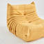 Fauteuil à billes ergonomique en tissu jaune, canapé sans accoudoirs, méridienne simple pour le salon et le bureau-817870143