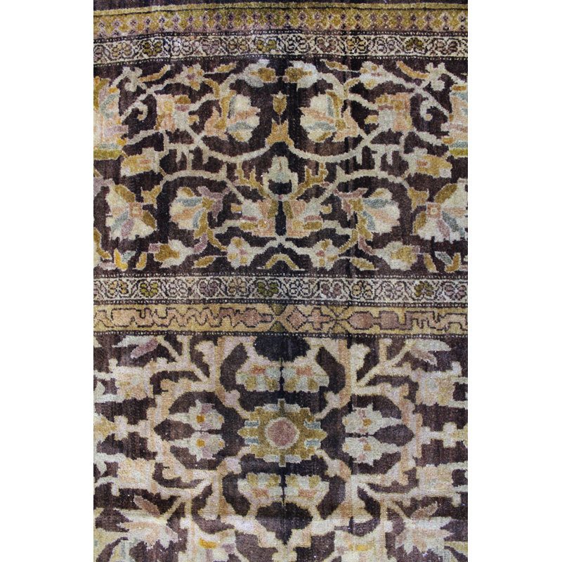 Amritsar One-of-a-Kind 8'9" X 9'2" Before 1900 Wool Area Rug in Brown