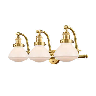 Chesterville 26'' W 3-Light Vanity Light with Glass Shades