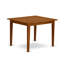 7 Piece Dining Room Furniture Set Consist of a Rectangle Kitchen Table with Butterfly Leaf and 6 Linen Fabric Chairs, Saddle Brown-1710525058