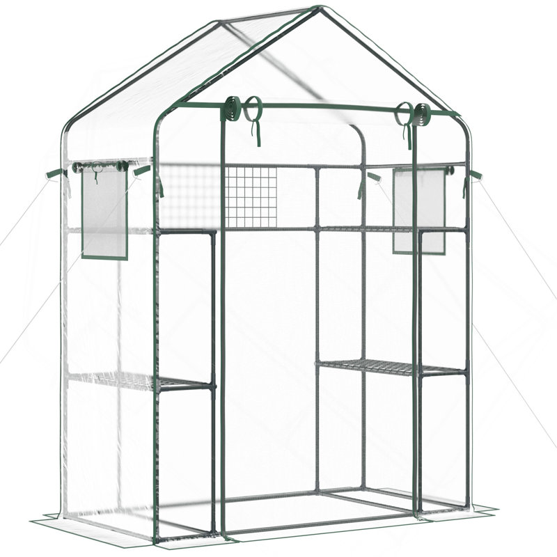 Portable Outdoor Mini Greenhouse With Multiple Features For Plant Growth