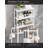 Over The Toilet Storage Rack - Freestanding Over The Toilet Storage Cabinet with Paper Holder & Hooks, Bathroom Organizers and Storage, White, 3 Tiers (61" H)-1280414977