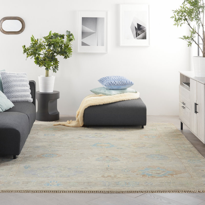 Tapis ivoire multicolore rétro 10 pi x 14 pi Nourison Tylena, Rectangle de 10 pi x 14 pi