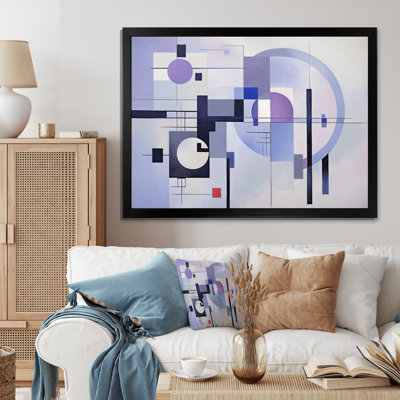 " Purple Suprematism Dynamic Rhythm II "