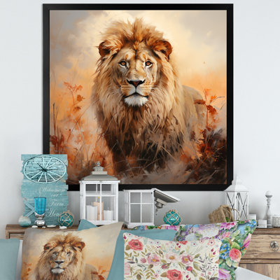 «Lion Savannah Dreams I» sur toile